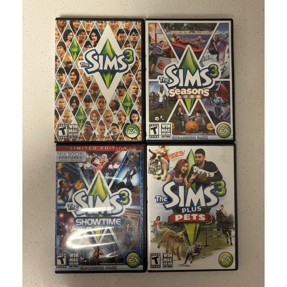 The Sims 3 PC Game Lot Of 4 Seasons Showtime Pets